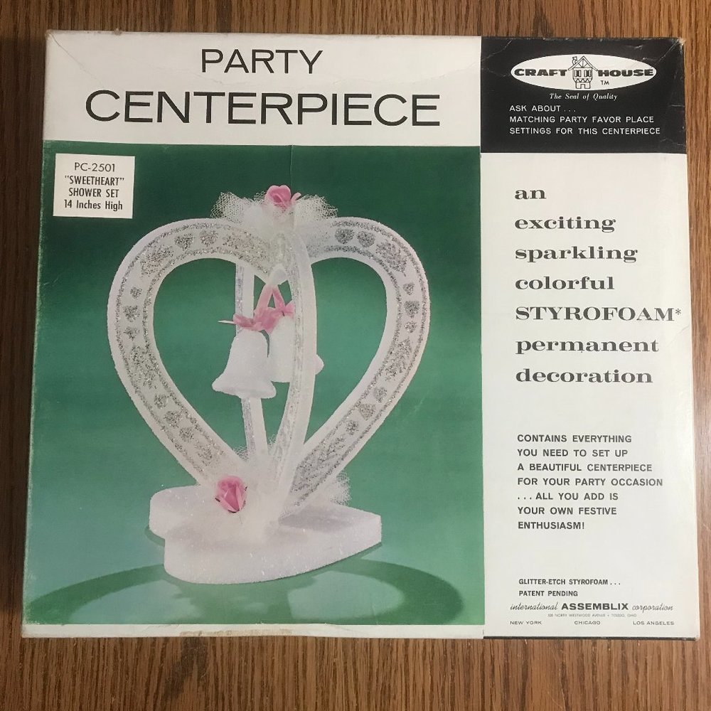 Vintage Sweetheart Shower Set Party Centerpiece New